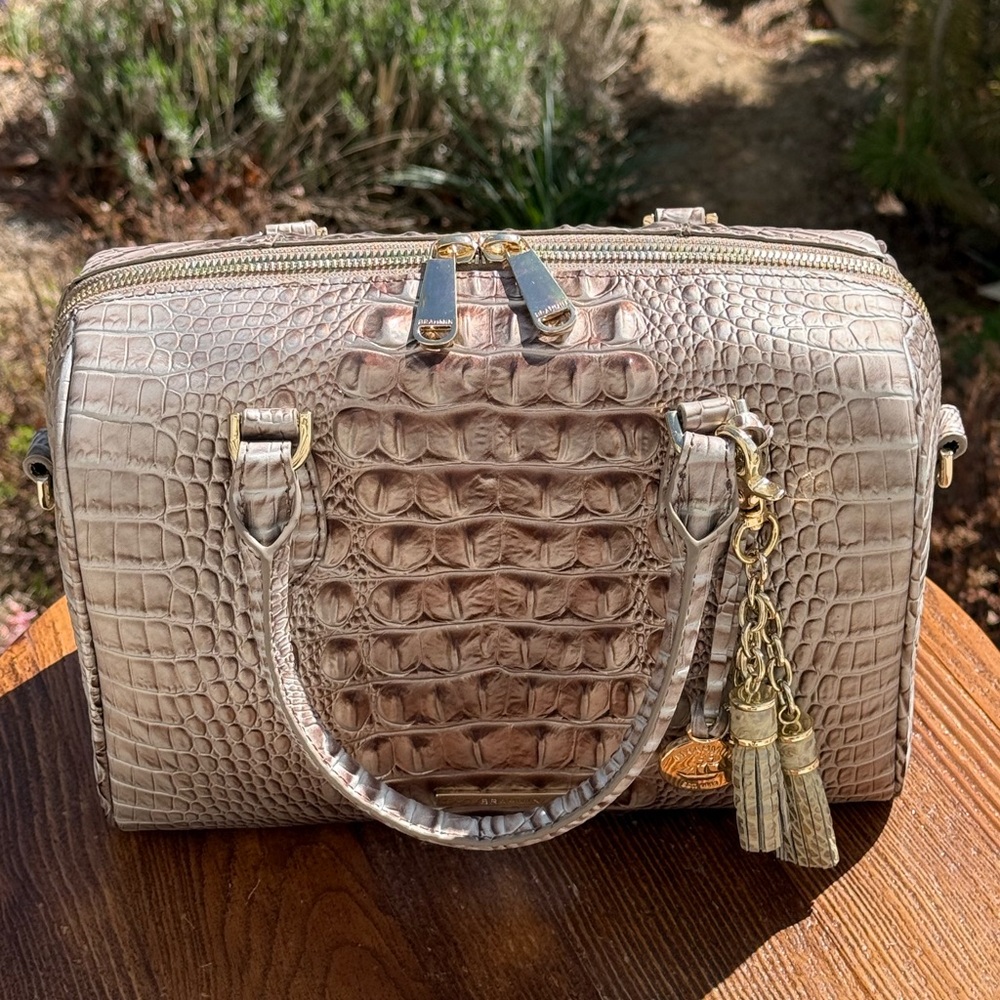 Brahmin Stacy Satchel Silver Lining